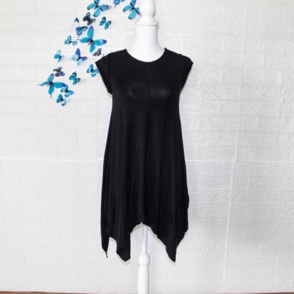 Philosophy Tshirt Dress short sleeve solid black